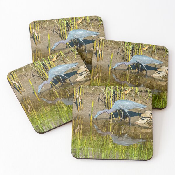 Item preview, Little Blue Heron With Reflection designed and sold by Pondside-Pics.
