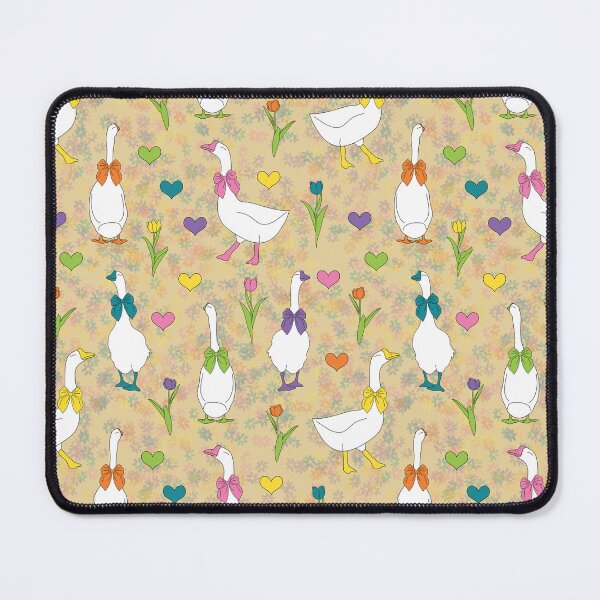 Item preview, Yellow Pastel Goose Pattern | Coquette Cottagecore Geese & Tulips Floral Design designed and sold by HaileesHollow.