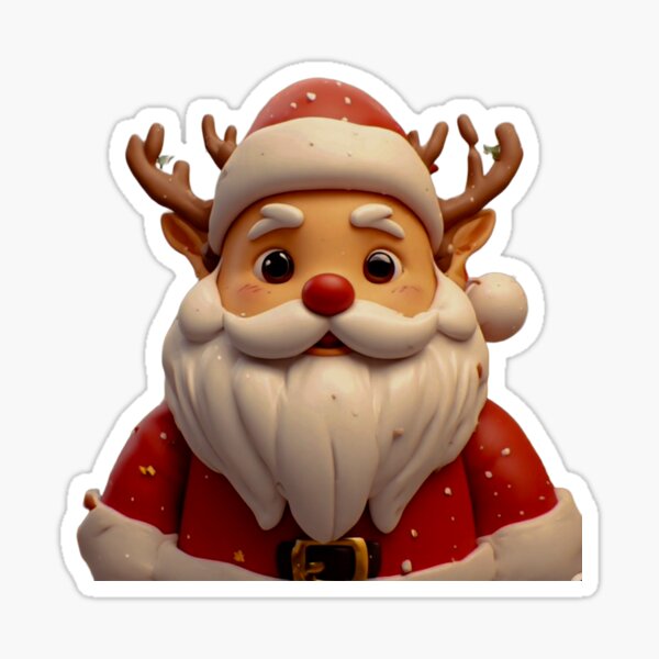 Item preview, Deep colors Santa reindeer with dove love designed and sold by Jsw-speedartja.