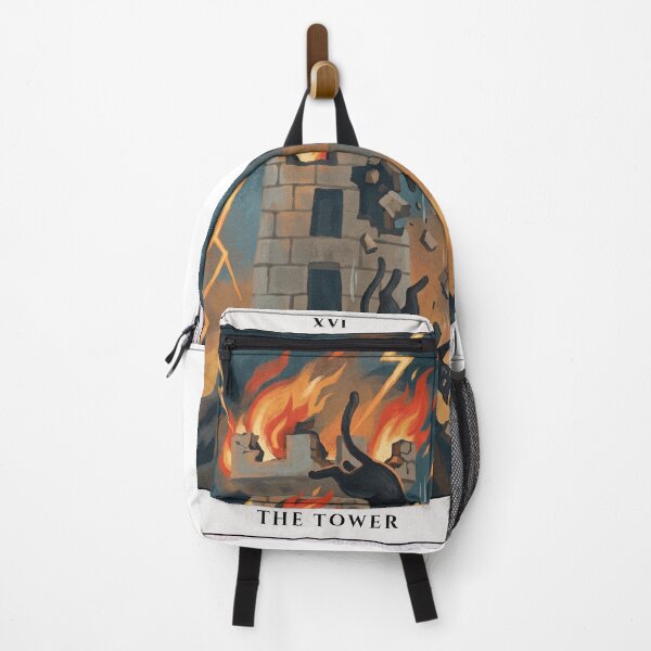 Item preview, The Tower Tarot Card Illustration designed and sold by AHOK-lab.