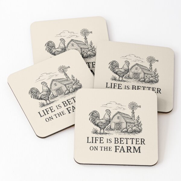 Item preview, Life Is Better On The Farm Shirt | Rustic Rooster Farmhouse Tee | Country Living Cottagecore Design designed and sold by Little Foot Farm Merch Shop.