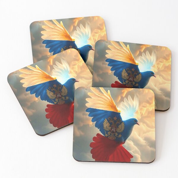 Item preview, Dove with Ru flag designed and sold by di-Vera-Rosati.