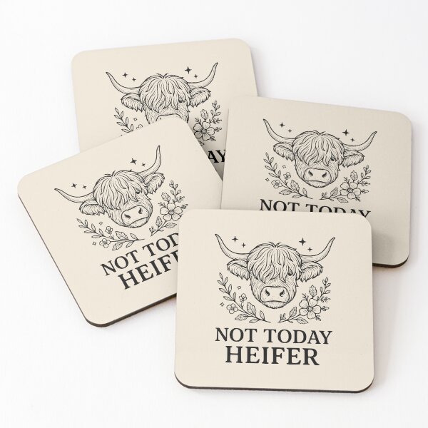 Item preview, Not Today Heifer Shirt | Funny Highland Cow Graphic Tee | Sassy Farm Girl Cottagecore Design designed and sold by Little Foot Farm Merch Shop.