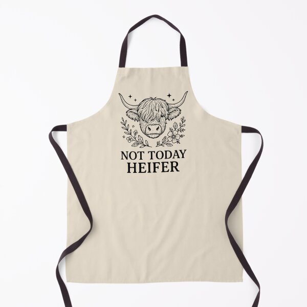Item preview, Not Today Heifer Shirt | Funny Highland Cow Graphic Tee | Sassy Farm Girl Cottagecore Design designed and sold by Little Foot Farm Merch Shop.