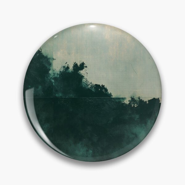 Item preview, Moody Teal Landscape Abstract No.4 | Textured Art designed and sold by SlowRegardArt.