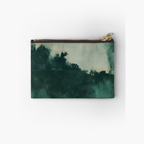 Item preview, Moody Teal Landscape Abstract No.4 | Textured Art designed and sold by SlowRegardArt.