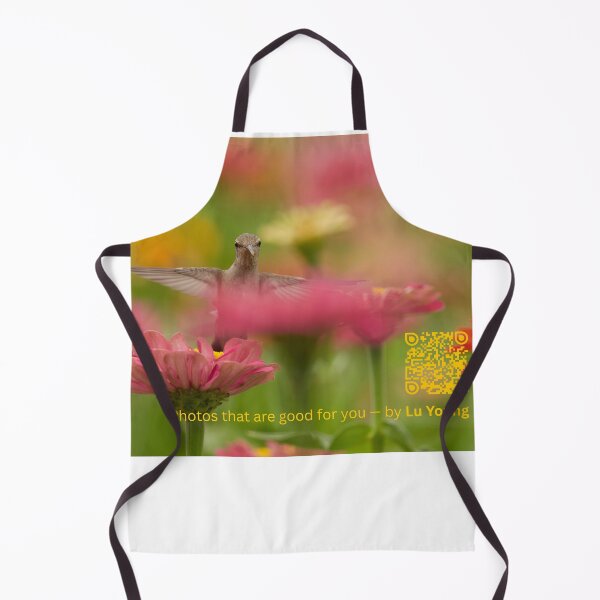 Item preview, Hummingbird among zinnias 002 designed and sold by Photo_Lu_Global_Imagery.