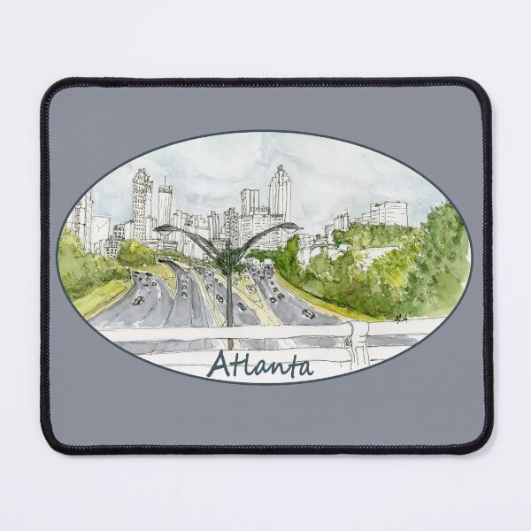 Item preview, Atlanta Skyline from the Jackson St Bridge designed and sold by ALA Creative Studio.