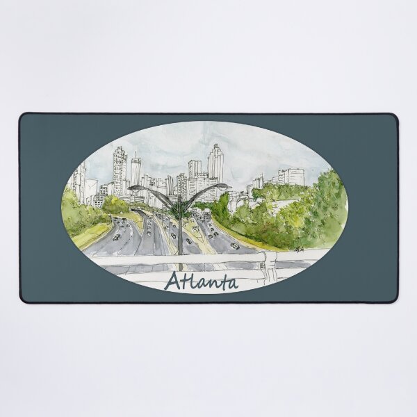 Item preview, Atlanta Skyline from the Jackson St Bridge designed and sold by ALA Creative Studio.