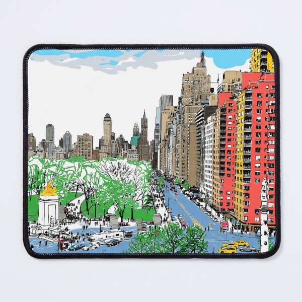 Item preview, New York City Columbus Circle Cityscape designed and sold by bewitchedcuties.