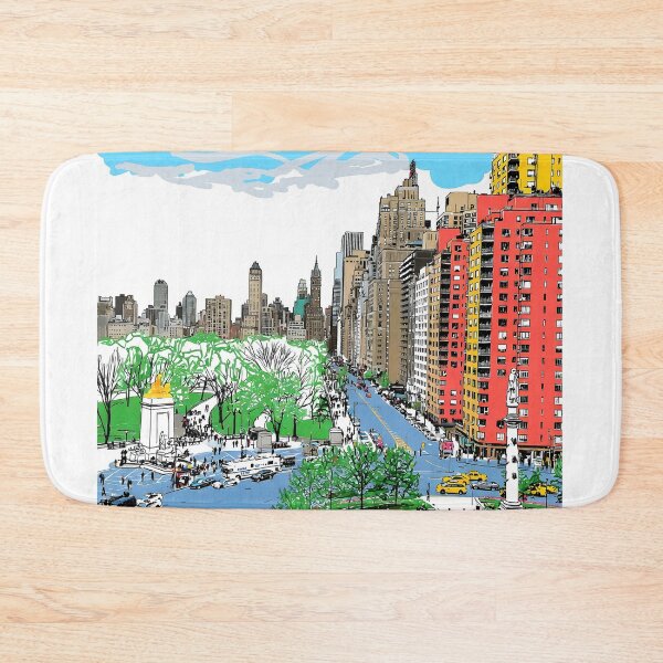 Item preview, New York City Columbus Circle Cityscape designed and sold by bewitchedcuties.