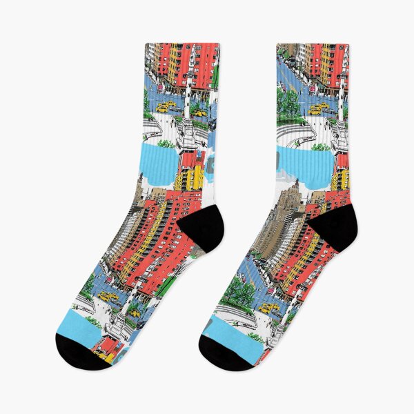 Item preview, New York City Columbus Circle Cityscape designed and sold by bewitchedcuties.