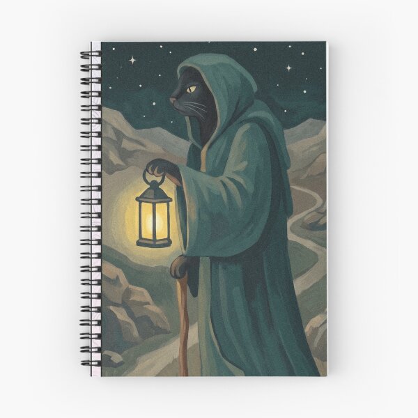 Item preview, The Hermit Tarot Card Illustration designed and sold by AHOK-lab.