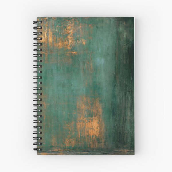 Item preview, Deep Teal & Golden Abstract No.5 | Textured Art designed and sold by SlowRegardArt.