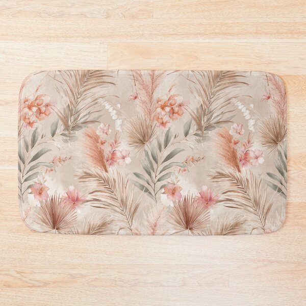Item preview, Dreamy Neutral Floral Cottagecore Pattern designed and sold by Queen Faceless Designs.
