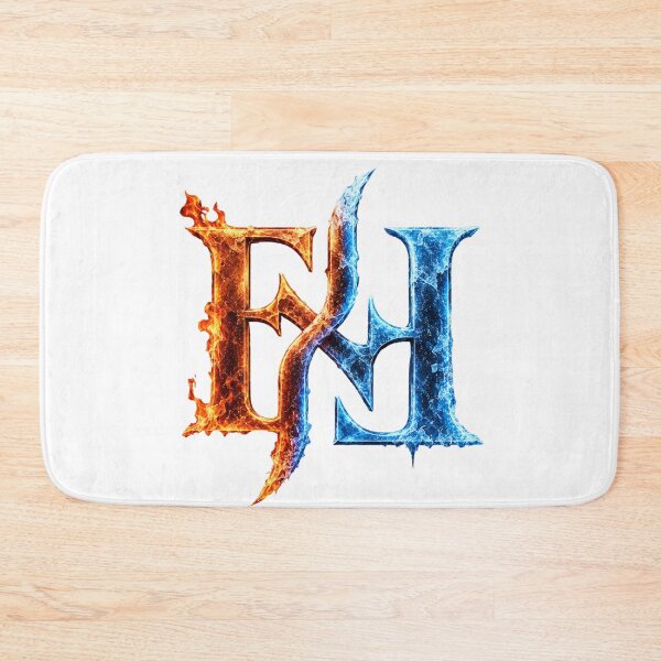 Item preview, Fire and Ice EH Monogram | Elemental Flame vs Frost Fantasy Logo designed and sold by Joyfulfabric.