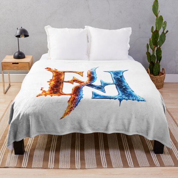 Item preview, Fire and Ice EH Monogram | Elemental Flame vs Frost Fantasy Logo designed and sold by Joyfulfabric.