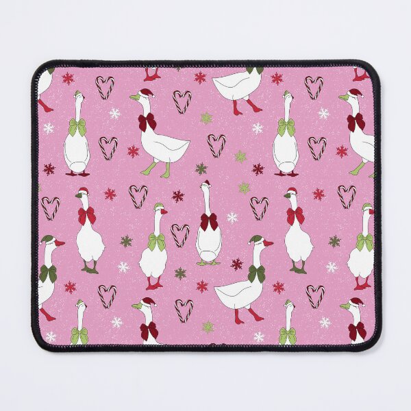 Item preview, Pink Christmas Goose Pattern | Coquette Holiday Geese & Candy Canes designed and sold by HaileesHollow.