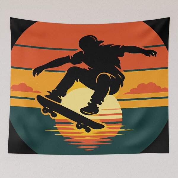 Item preview, Sunset Skateboard Silhouette designed and sold by Austin H. Kapfumvuti.