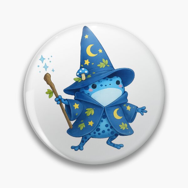 Item preview, Blue Poison Dart Frog Wizard designed and sold by Escape The Reality.