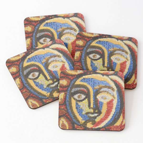 Item preview, Celestial Sun Spirit Emoji Mosaic ☀️✨ | Emoji Emblems Cosmic Portrait Art designed and sold by Emoji Emblems.