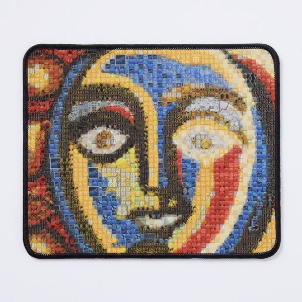Item preview, Celestial Sun Spirit Emoji Mosaic ☀️✨ | Emoji Emblems Cosmic Portrait Art designed and sold by Emoji Emblems.
