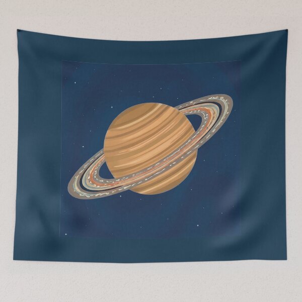 Item preview, Saturn: Planet Illustration designed and sold by AHOK-lab.