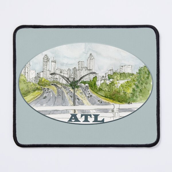 Item preview, ATL Skyline from the Jackson St Bridge designed and sold by ALA Creative Studio.