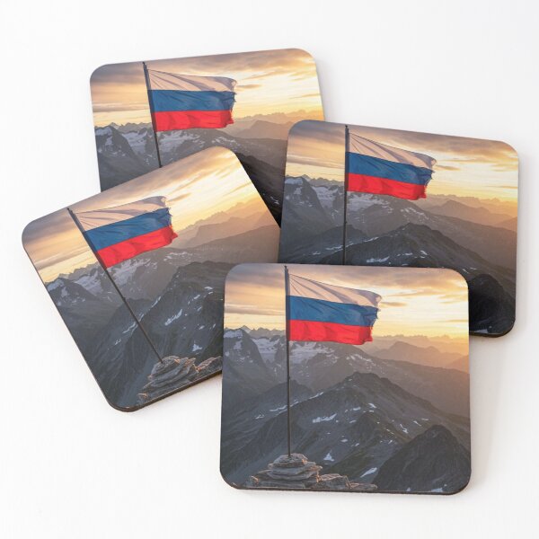 Item preview, Ru flag on a mountain designed and sold by di-Vera-Rosati.