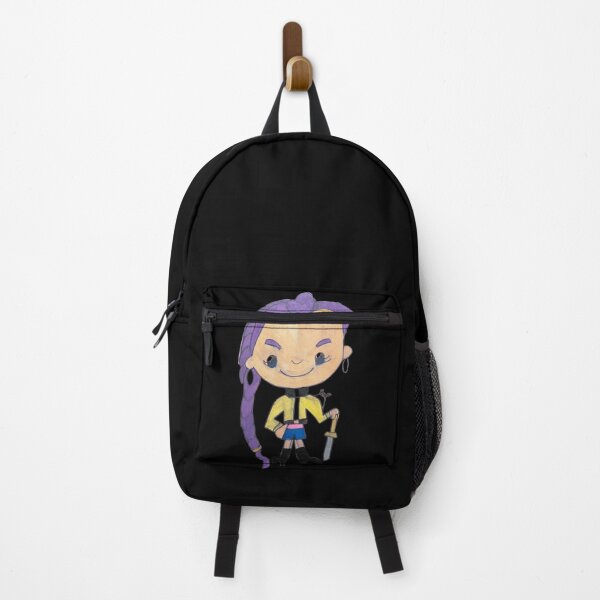 Item preview, Cute Purple Braid Chibi Warrior Girl Art designed and sold by SketchesByJeevi.