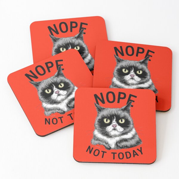 Item preview, Nope Not Today Smart Cats Learning New Tricks Gifs for Cat Lover designed and sold by MalwasBasket.