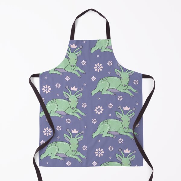 Item preview, Alien Doe — Whimsical Green Deer with Antenna Folk Art Illustration designed and sold by Whimsy Moth .