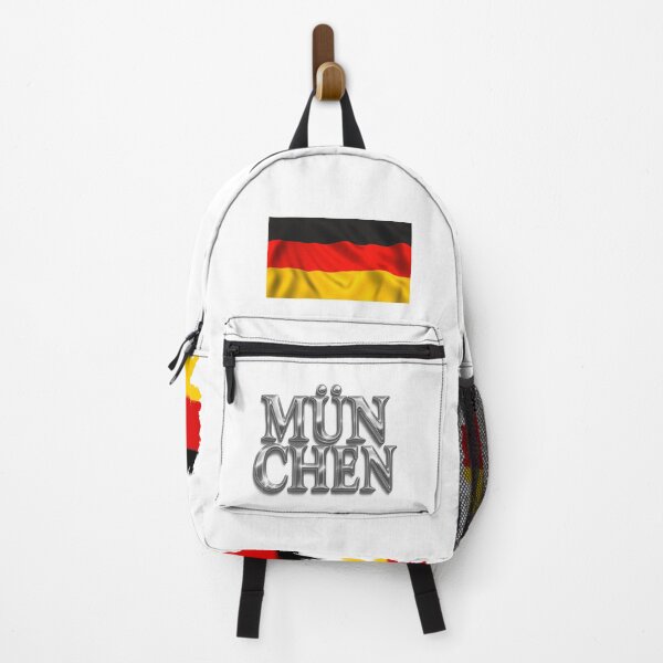 Item preview, Munchen Germany Chrome Lettering Flag Design, Glossy Bavarian City Aesthetic designed and sold by SeriouslyArtistical.