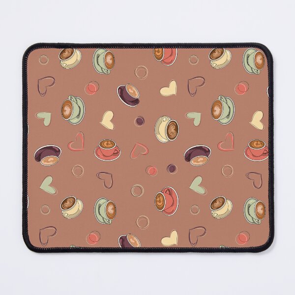 Item preview, Coffee Lover Pattern | Cozy Latte Hearts Café Aesthetic Design designed and sold by HaileesHollow.