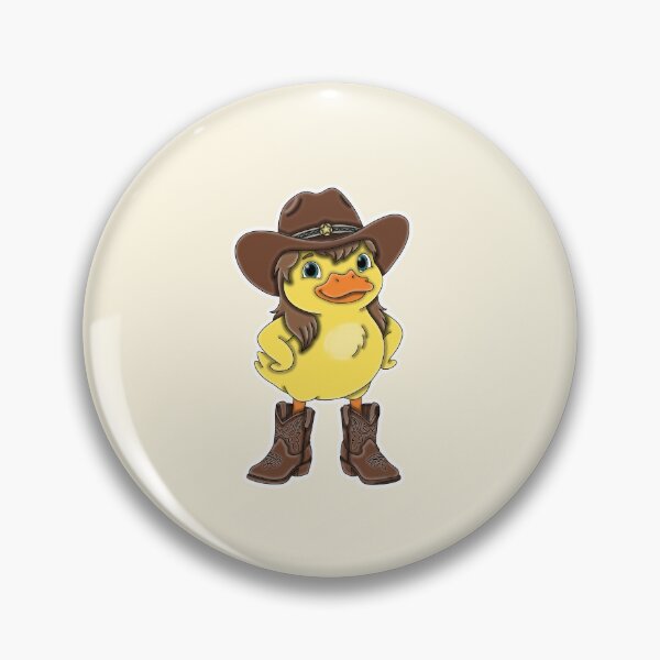 Item preview, Funny Cowboy Duck with Mullet and Boots Western Meme designed and sold by Kaimarbe | Cute Stickers & Apparel.