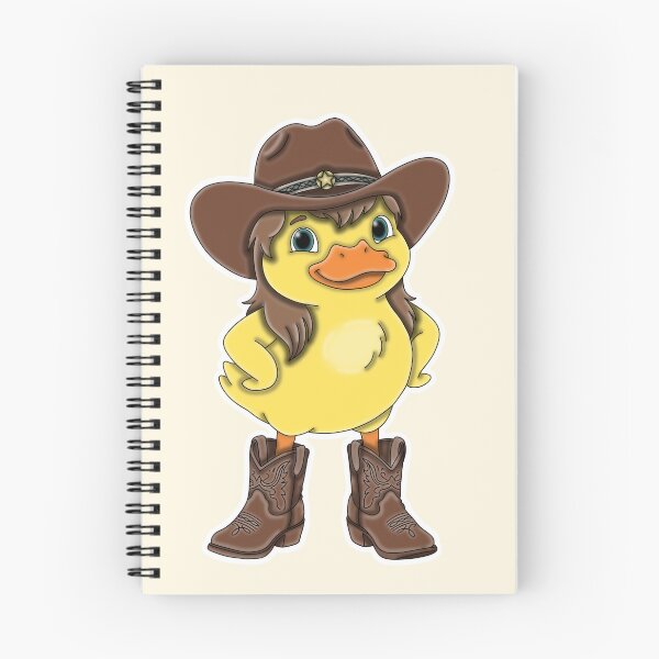 Item preview, Funny Cowboy Duck with Mullet and Boots Western Meme designed and sold by Kaimarbe | Cute Stickers & Apparel.