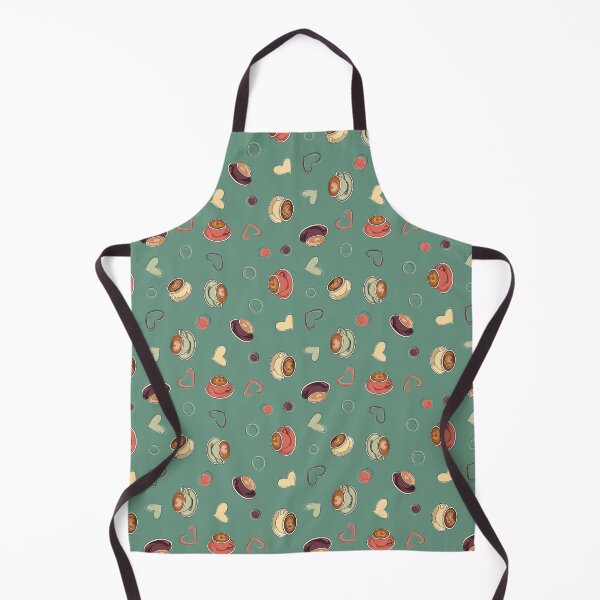 Item preview, Green Coffee Lover Pattern | Cozy Latte Hearts Café Aesthetic Design designed and sold by HaileesHollow.