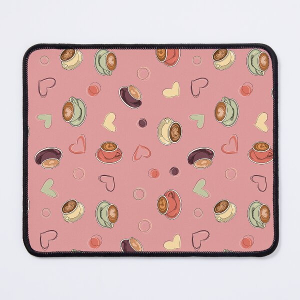 Item preview, Pink Coffee Lover Pattern | Cozy Latte Hearts Café Aesthetic Design designed and sold by HaileesHollow.