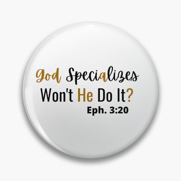 Item preview, God Specializes in the Impossible designed and sold by tellit24seven.