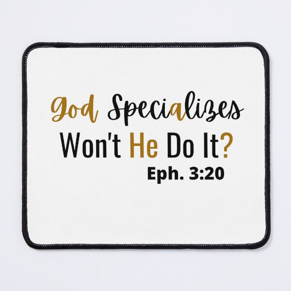 Item preview, God Specializes in the Impossible designed and sold by tellit24seven.