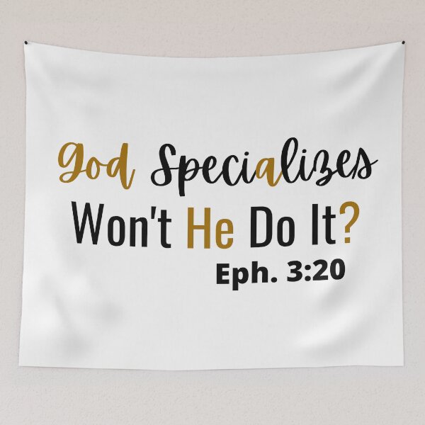 Item preview, God Specializes in the Impossible designed and sold by tellit24seven.