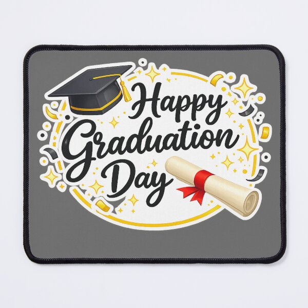 Item preview, Modern Happy Graduation Day Celebration Design designed and sold by AONLINE .