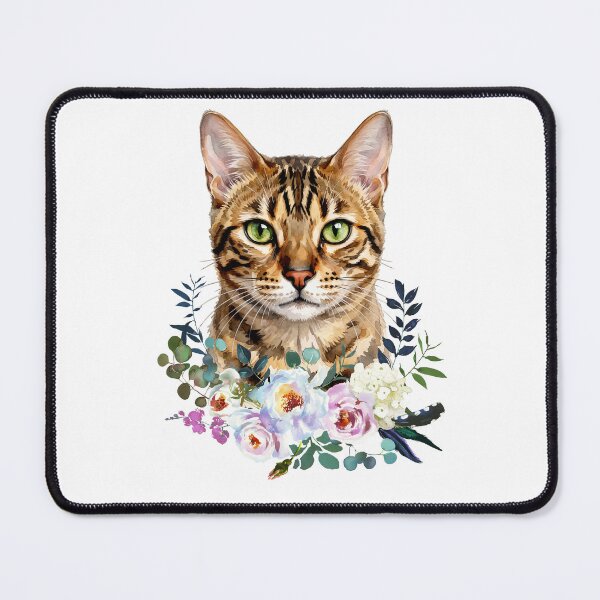Item preview, Watercolor Bengal Cat designed and sold by Liededrom..