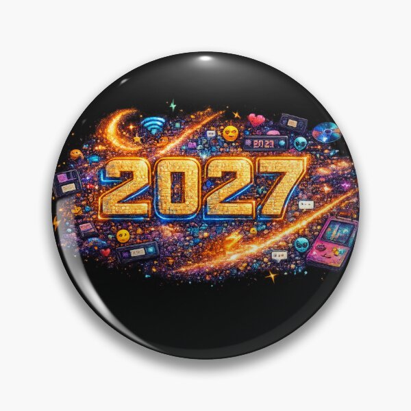 Item preview, 2027 Neon Futurewave ⚡?️ | Futuristic Nostalgic Retro Gaming Artwork designed and sold by Emoji Emblems.
