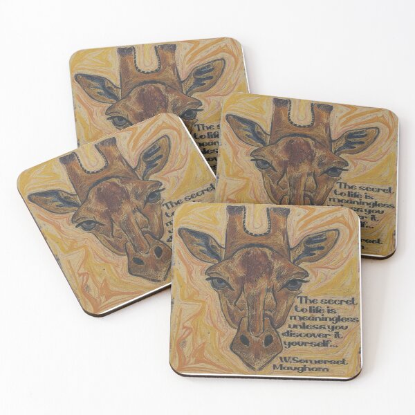 Item preview, Giraffe Wisdom – Warm Textured Portrait designed and sold by zoliartdesign.