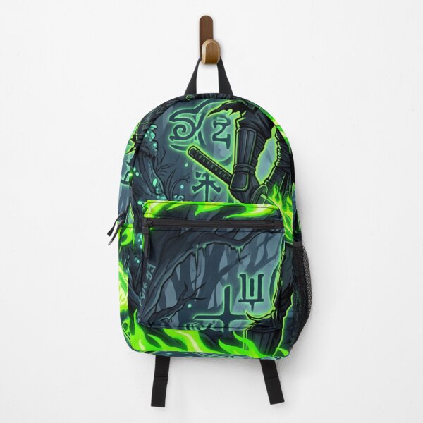 Item preview, Neon Shadow Samurai Green Mystic Warrior Anime Forest Design designed and sold by DervoTeck2767.