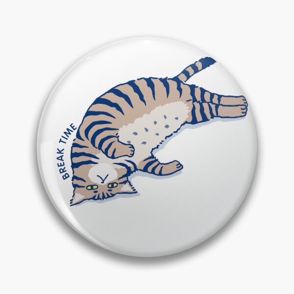 Item preview, Break Time Cat | Lazy Cat Chill Vibes designed and sold by Miho9999.