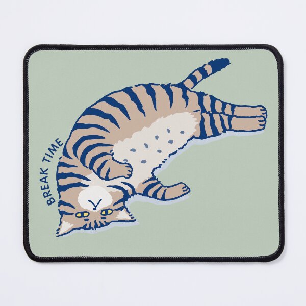 Item preview, Break Time Cat | Lazy Cat Chill Vibes designed and sold by Miho9999.