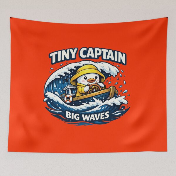 Item preview, Tiny Captain Big Waves designed and sold by AbanoubStore.