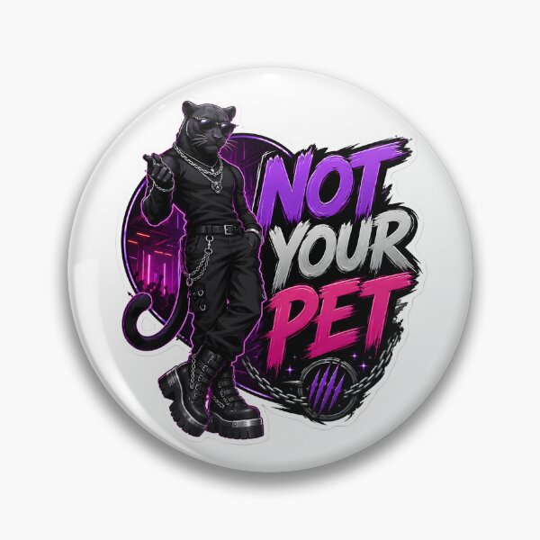 Item preview, Not Your Pet Goth Panther designed and sold by Furrenzy.